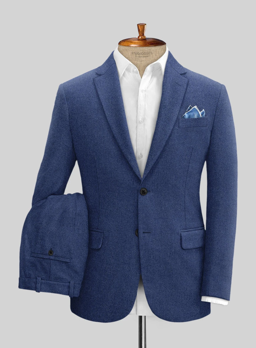 Naples Powder Blue Tweed Suit