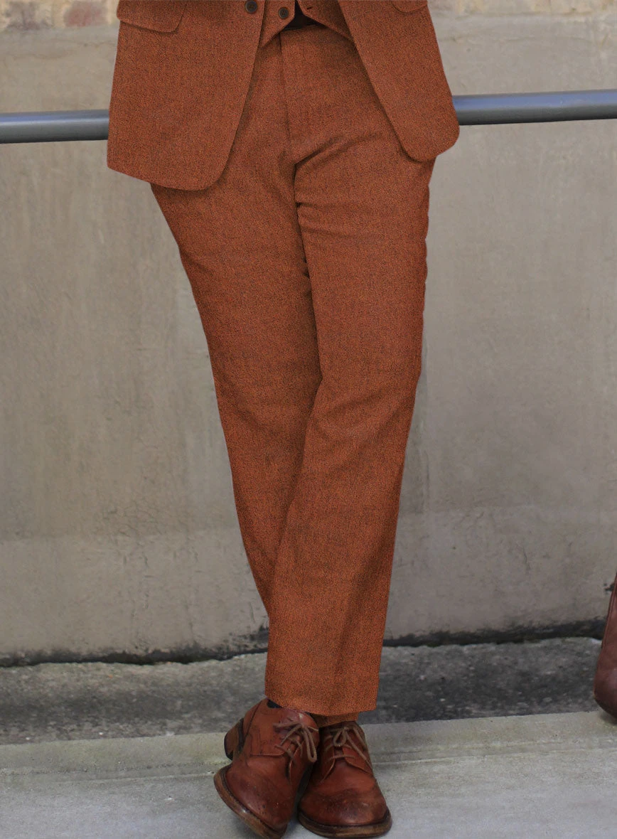 Naples Prego Rust Tweed Pants - Image 2
