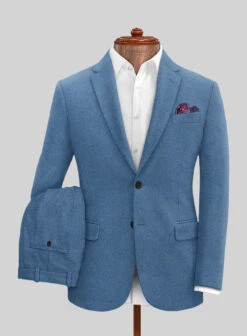 Naples Saga Blue Tweed Suit