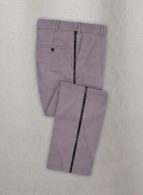 Napolean Wool Lavender Tuxedo Suit - Image 4