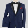 Napolean Bottle Blue Wool Tuxedo Suit