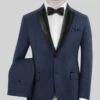 Napolean Cosmic Blue Wool Tuxedo Suit
