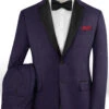 Napolean Eggplant Wool Tuxedo Suit