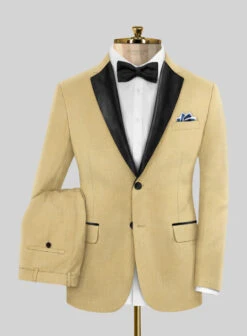 Napolean Old Khaki Wool Tuxedo Suit