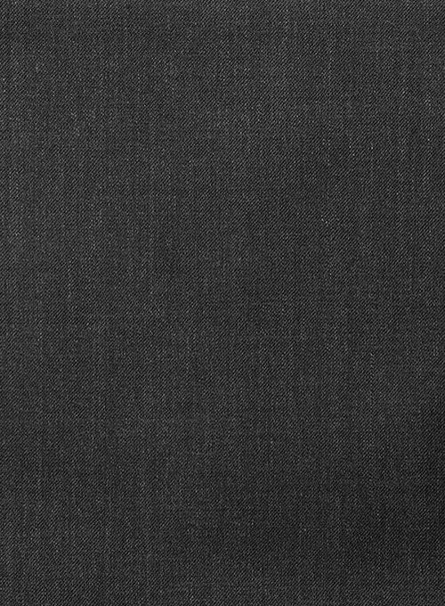 Napolean Stretch Charcoal Wool Tuxedo Suit - Image 2