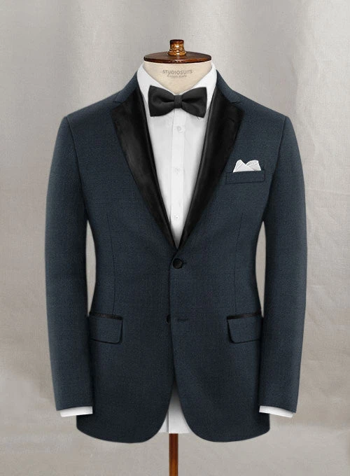 Napolean Stretch Sailor Blue Wool Tuxedo Suit - Image 3