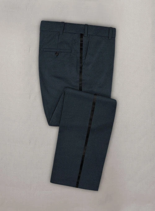 Napolean Stretch Sailor Blue Wool Tuxedo Suit - Image 4