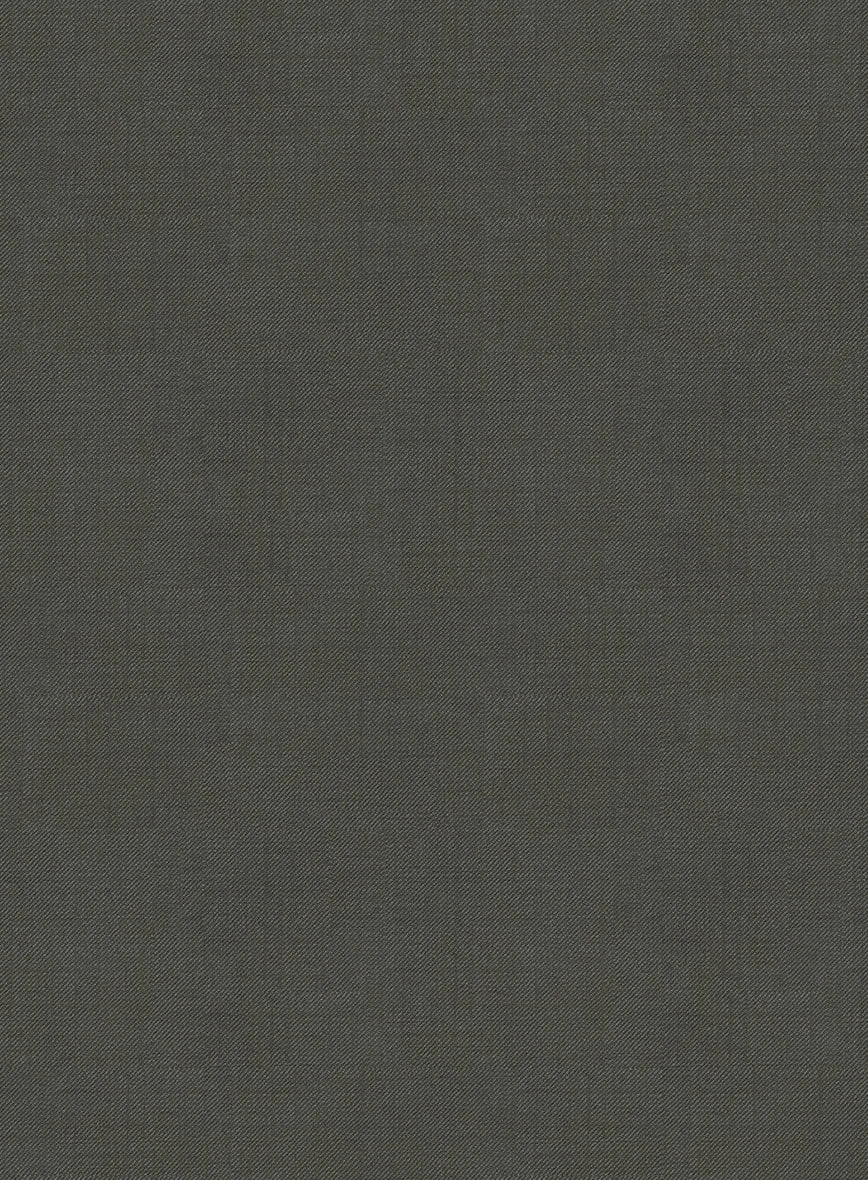 Napolean Stretch Olive Green Wool Tuxedo Suit - Image 4