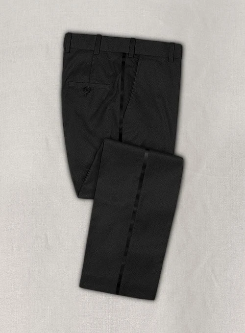 Napolean York Black Wool Tuxedo Suit - Image 3
