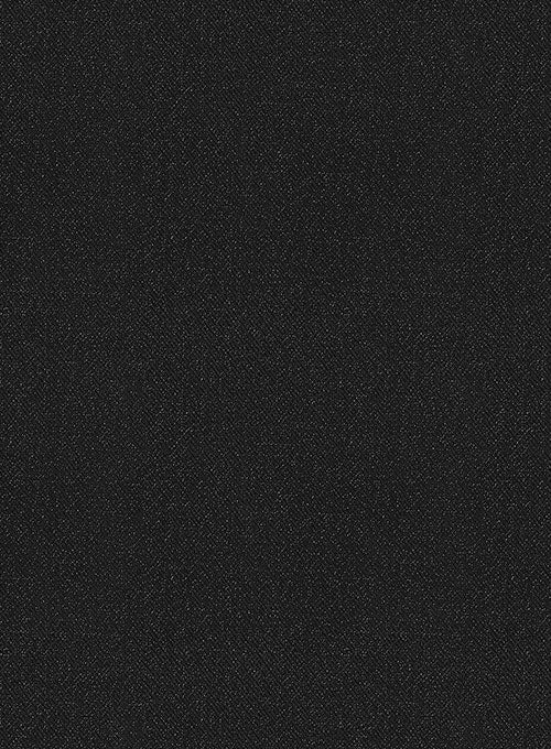 Napolean York Black Wool Tuxedo Suit - Image 4