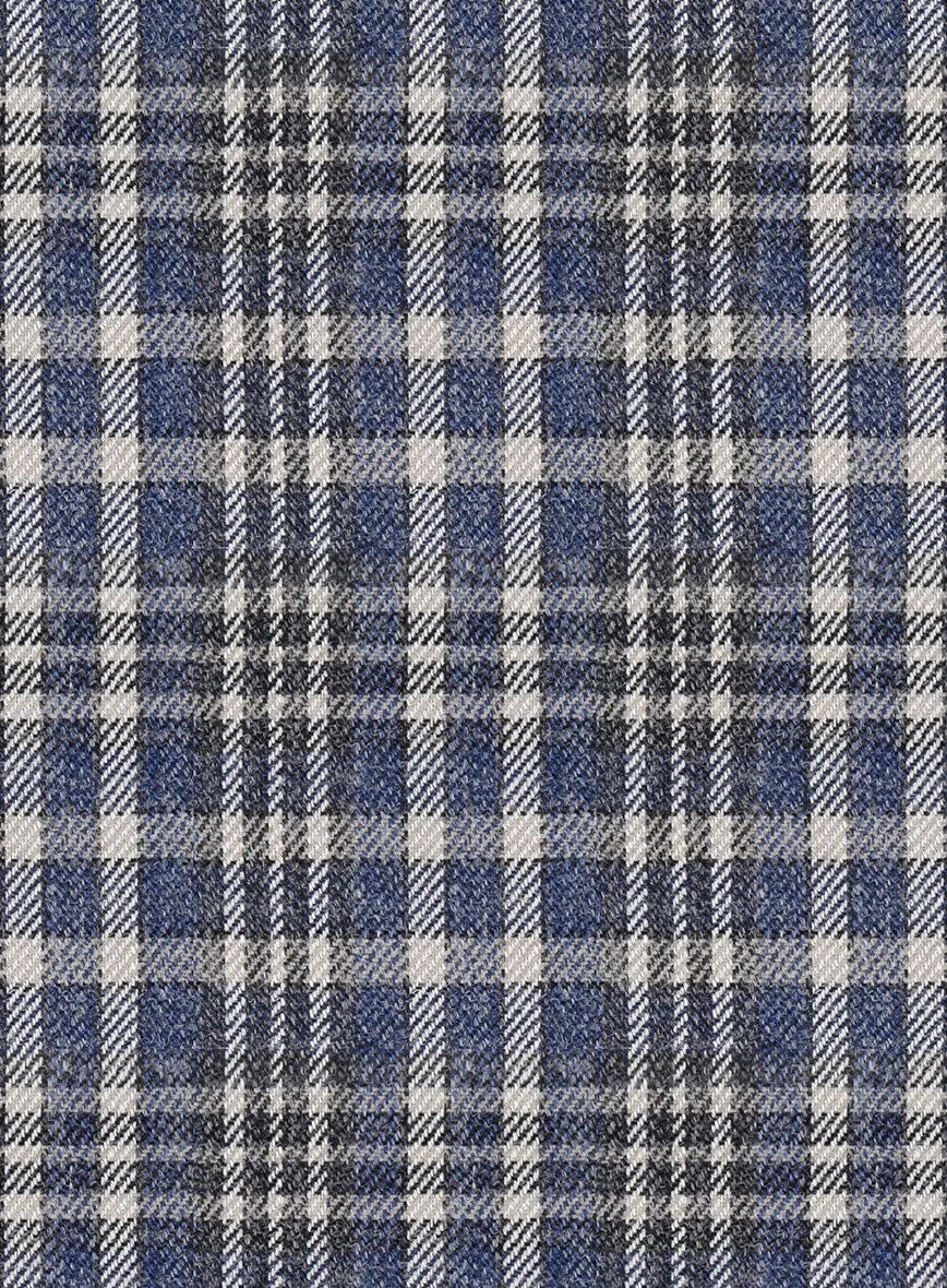 Noble Dante Blue Cotton Silk Linen Suit - Image 7