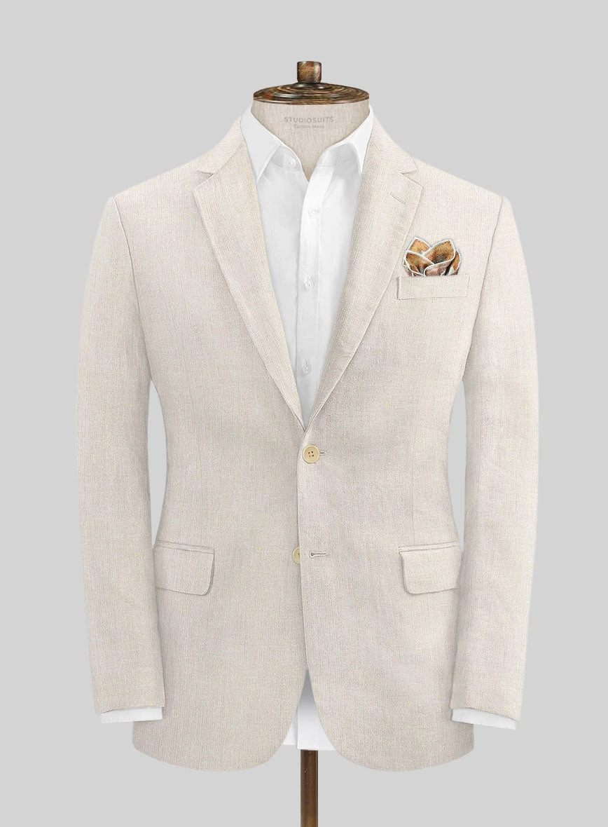 Pure Barn Beige Linen Suit - Image 4