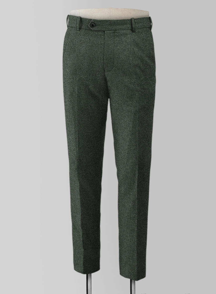 Rope Weave Green Tweed Pants - Image 2