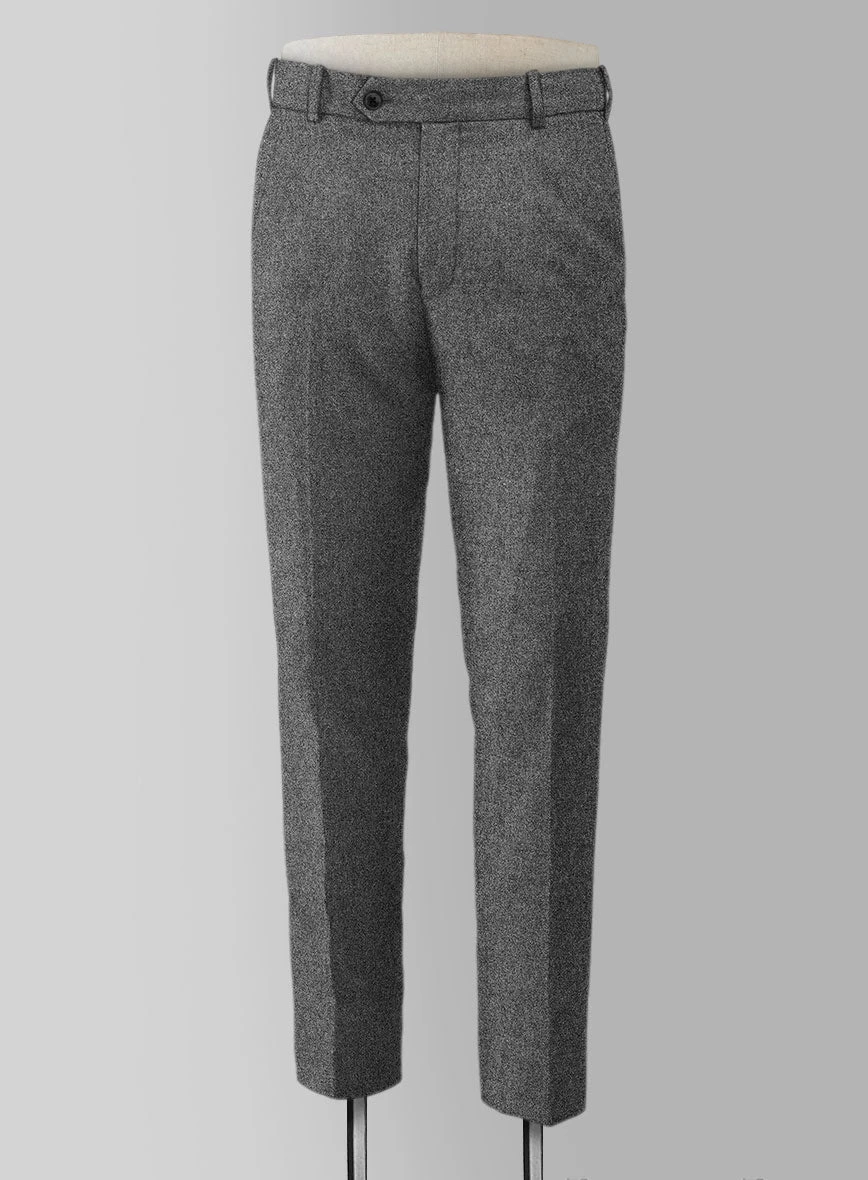 Rope Weave Gray Tweed Pants - Image 2