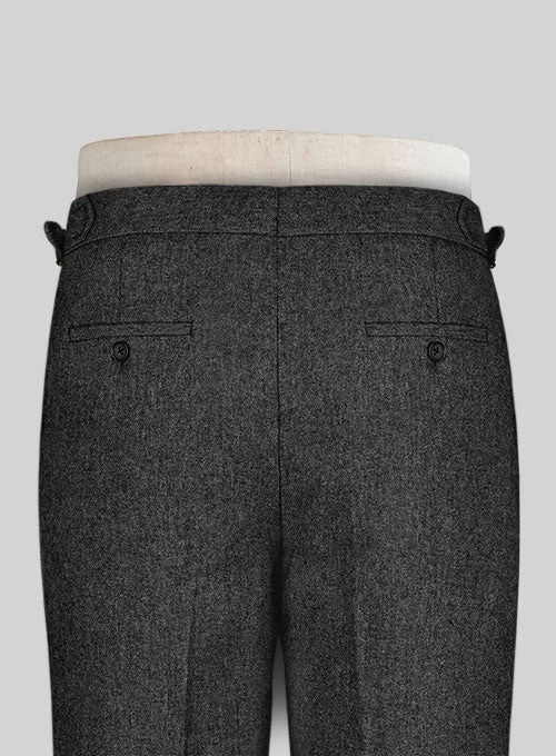 Stone Charcoal Highland Tweed Trousers - Image 5