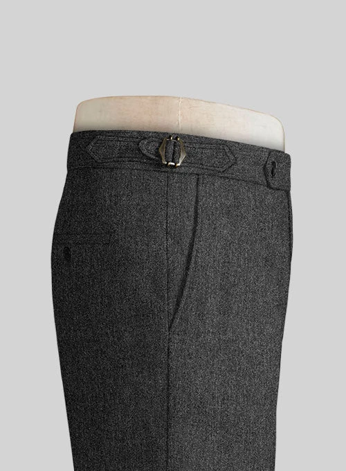 Stone Charcoal Highland Tweed Trousers - Image 6