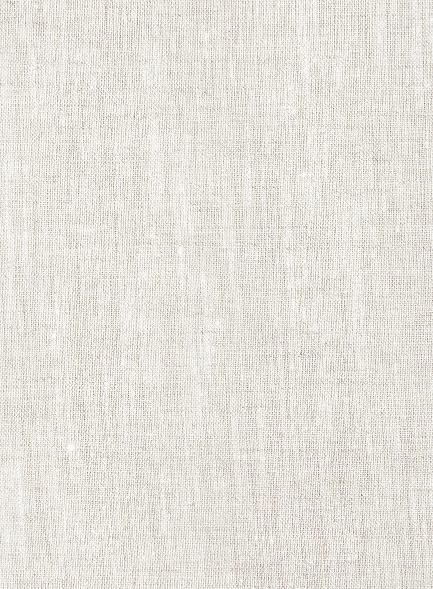 Tropical Beige Pure Linen Suit - Image 6