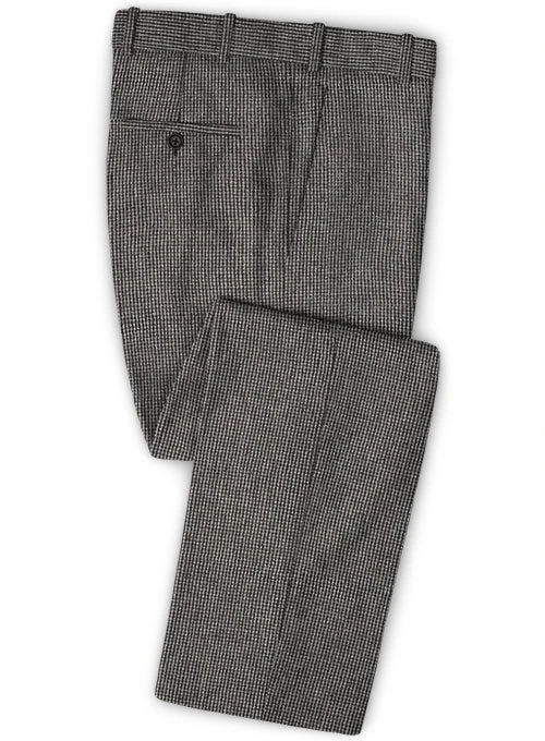 Vintage Gray Macro Weave Tweed Suit - Image 4