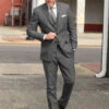 Vintage Glasgow Gray Tweed Suit