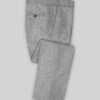 Vintage Plain Gray Tweed Pants